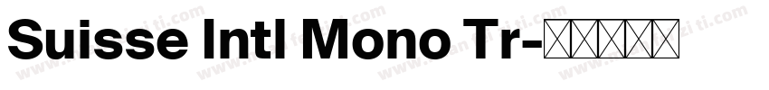 Suisse Intl Mono Tr字体转换